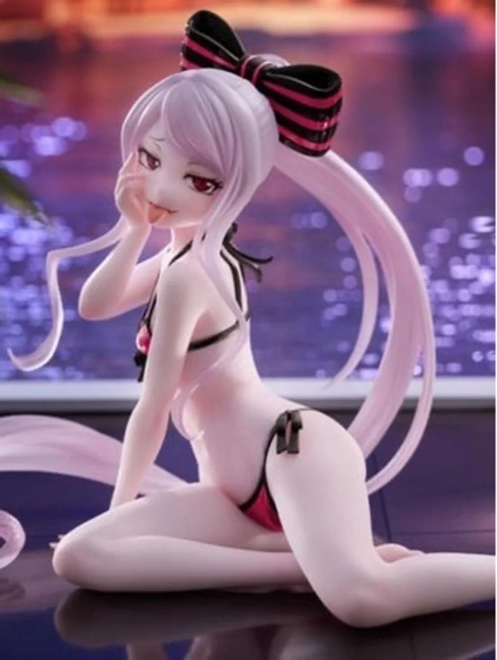 TAITO Overlord Desktop Cute Figure Shalltear Bloodfallen Swimsuit Ver. Renewal